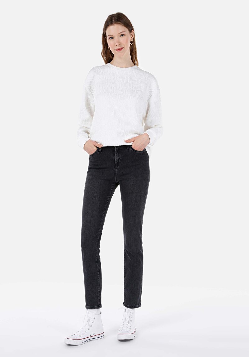 Зображення 703 Carla Джинси Жіночі Чорні Вузького Крою Cl1067480