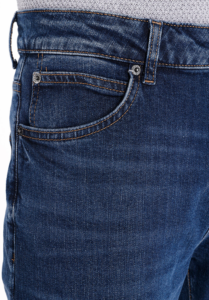 Показати інформацію про 161 Keanu Джинси Чоловічі Сині Класичного Крою Cl1068491