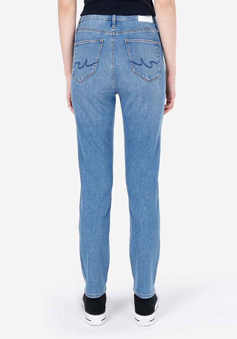 Зображення 703 Carla Джинси Жіночі Блакитні Вузького Крою Cl1068782