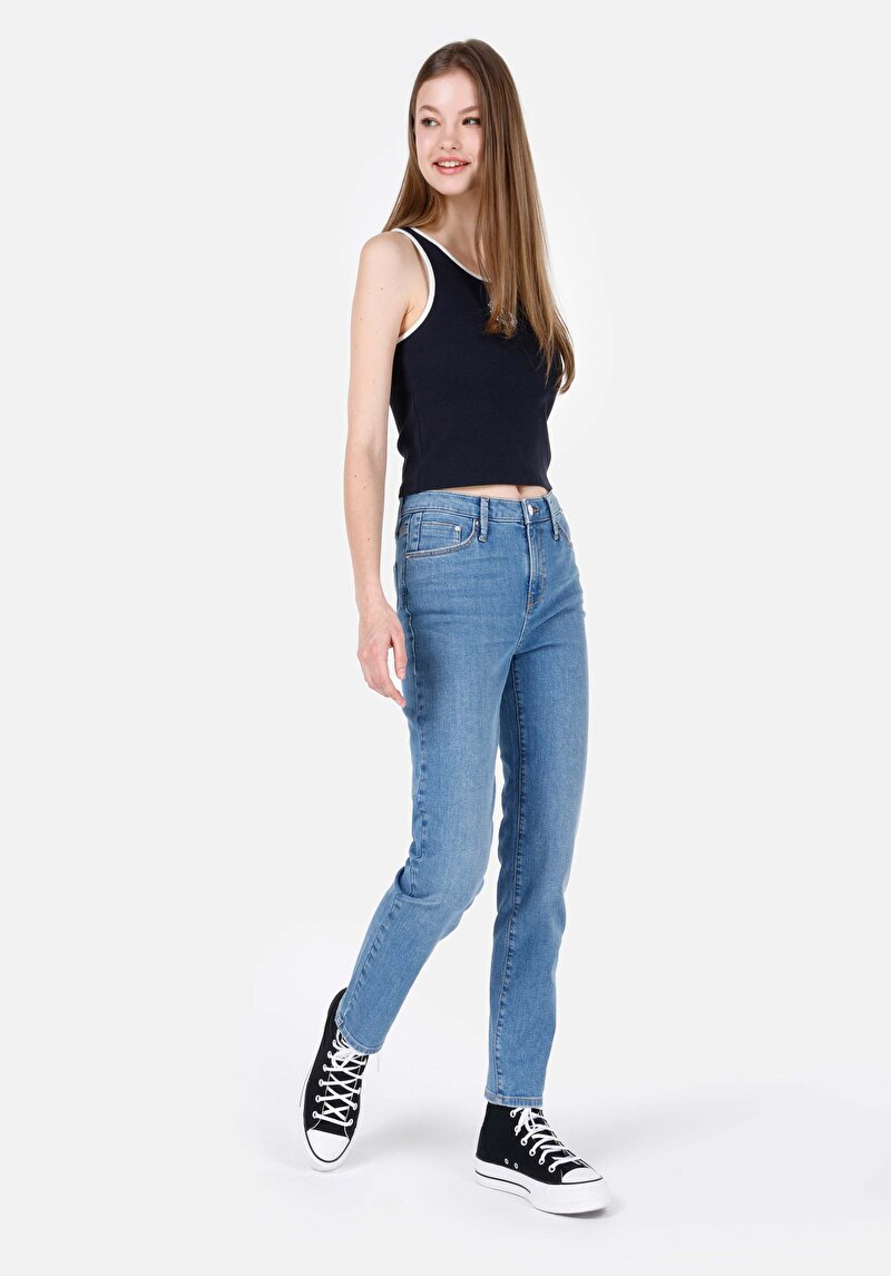 Зображення 703 Carla Джинси Жіночі Блакитні Вузького Крою Cl1068782