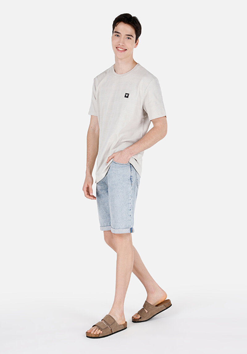 Показати інформацію про Футболка З Коротким Рукавом Чоловіча Сіра  Cl1068857