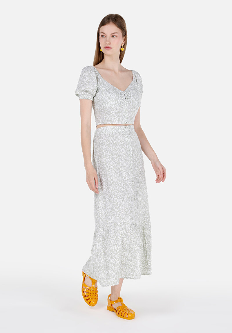 Зображення Сорочка З Коротким Рукавом Жіноча Зелена  Cl1068881