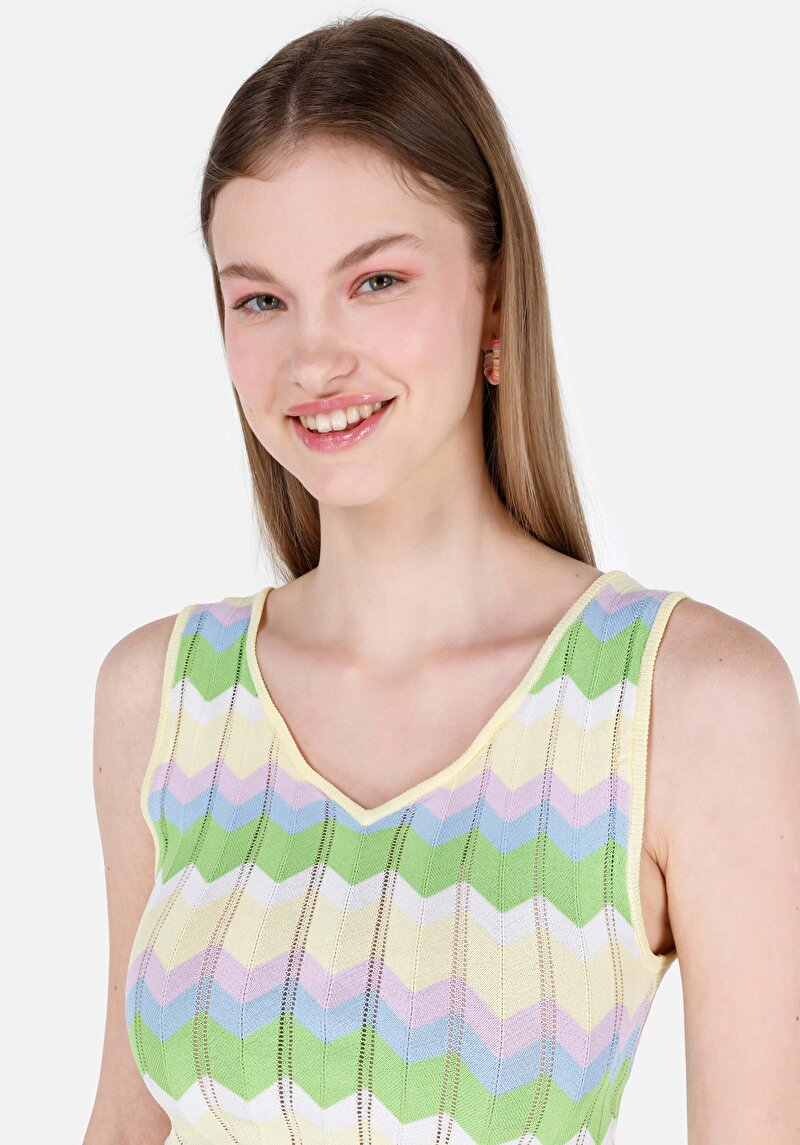 Показати інформацію про Светр Із Коротким Рукавом Жіночий Мультіколор  Cl1069092