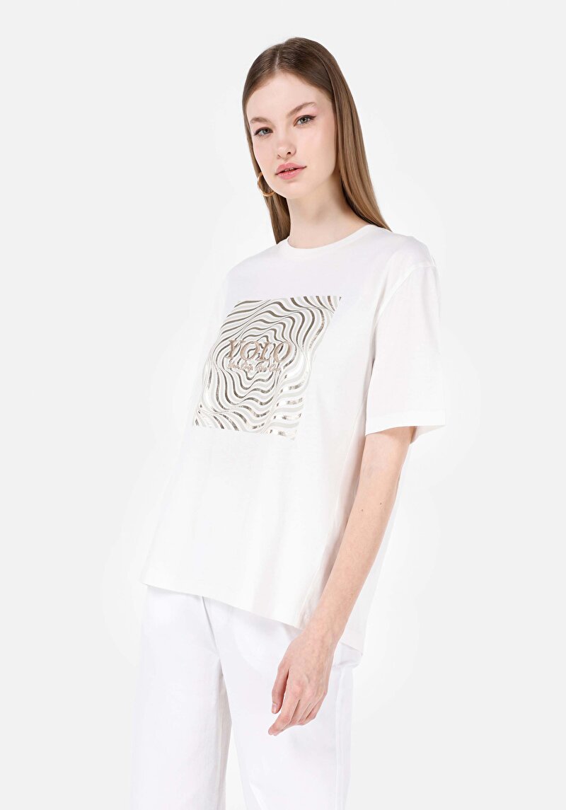 Зображення Футболка З Коротким Рукавом Жіноча Біла  Cl1069141