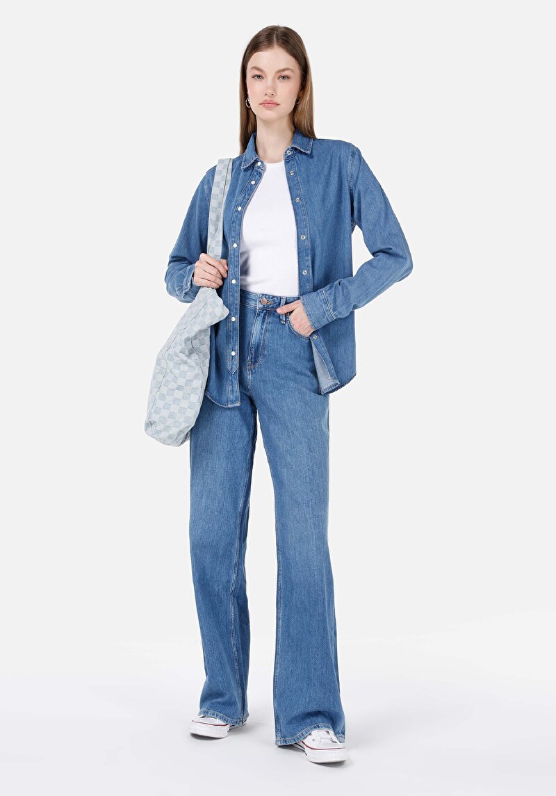 Зображення 970 Berry Джинси Жіночі Блакитні Класичного Крою Cl1069217