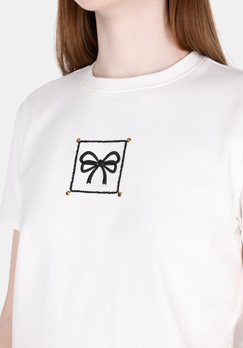 Показати інформацію про Футболка З Коротким Рукавом Жіноча Біла  Cl1073182