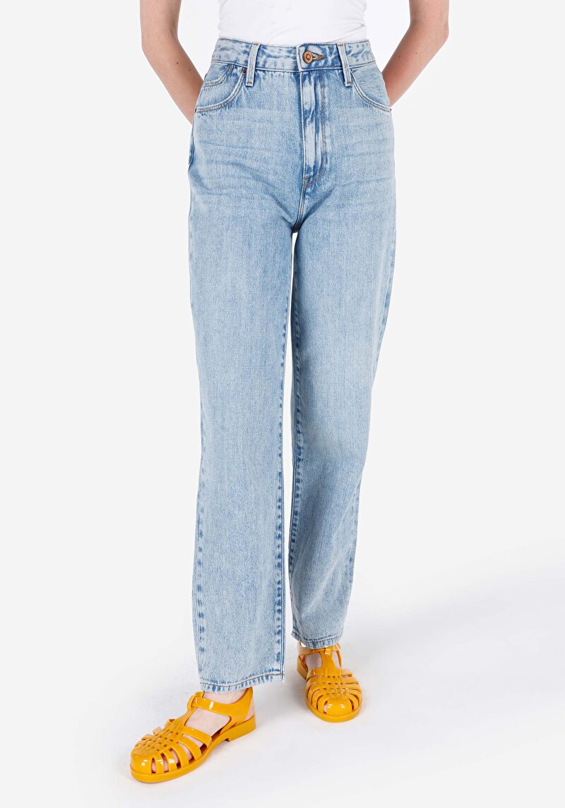 Зображення 884 Lauren Джинси Жіночі Блакитні Прямого Крою Cl1069433