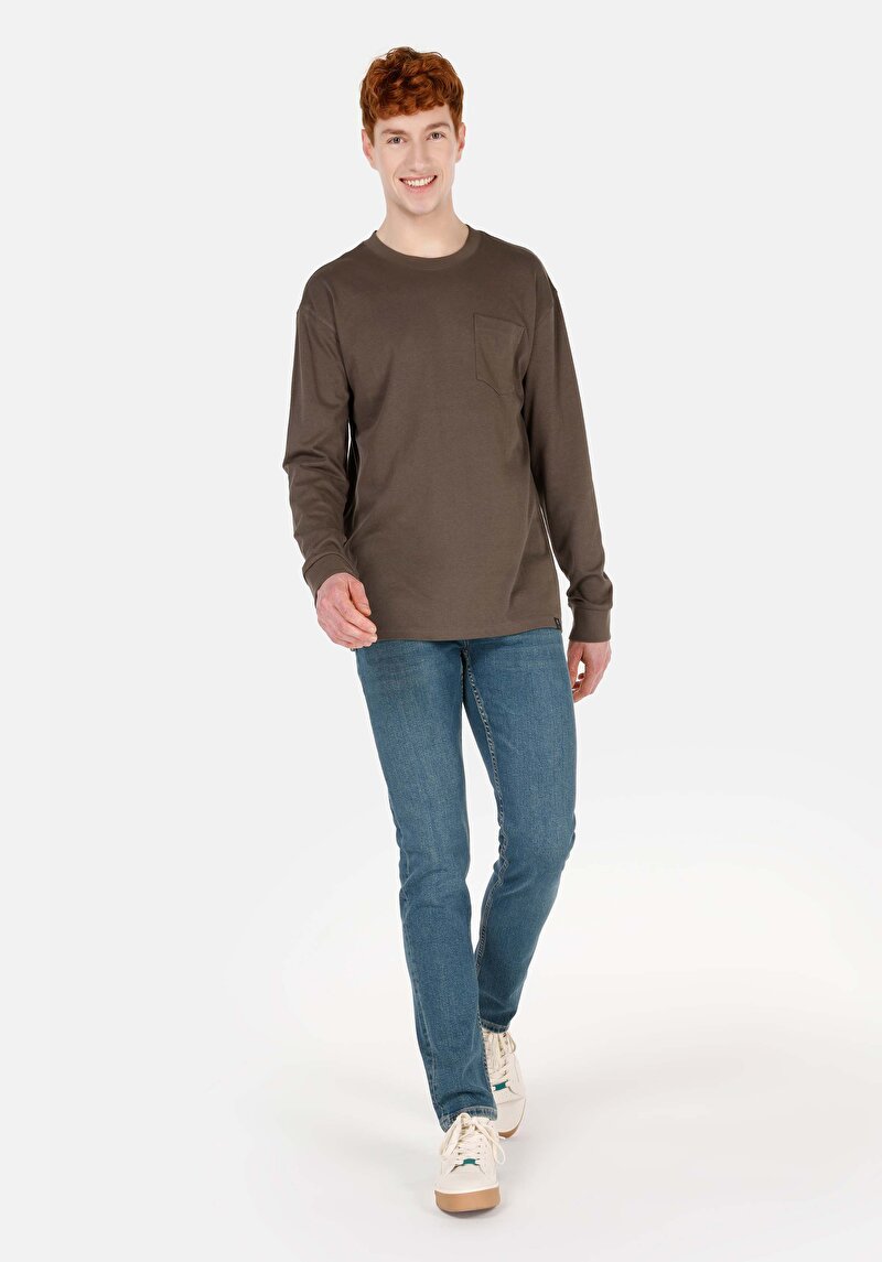 Зображення 044 Karl Джинси Чоловічі Зелені Прямого Крою Cl1070603