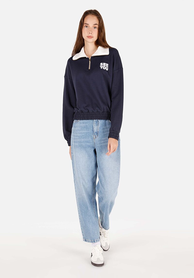 Показати інформацію про Толстовка Жіноча Синя  Cl1069985