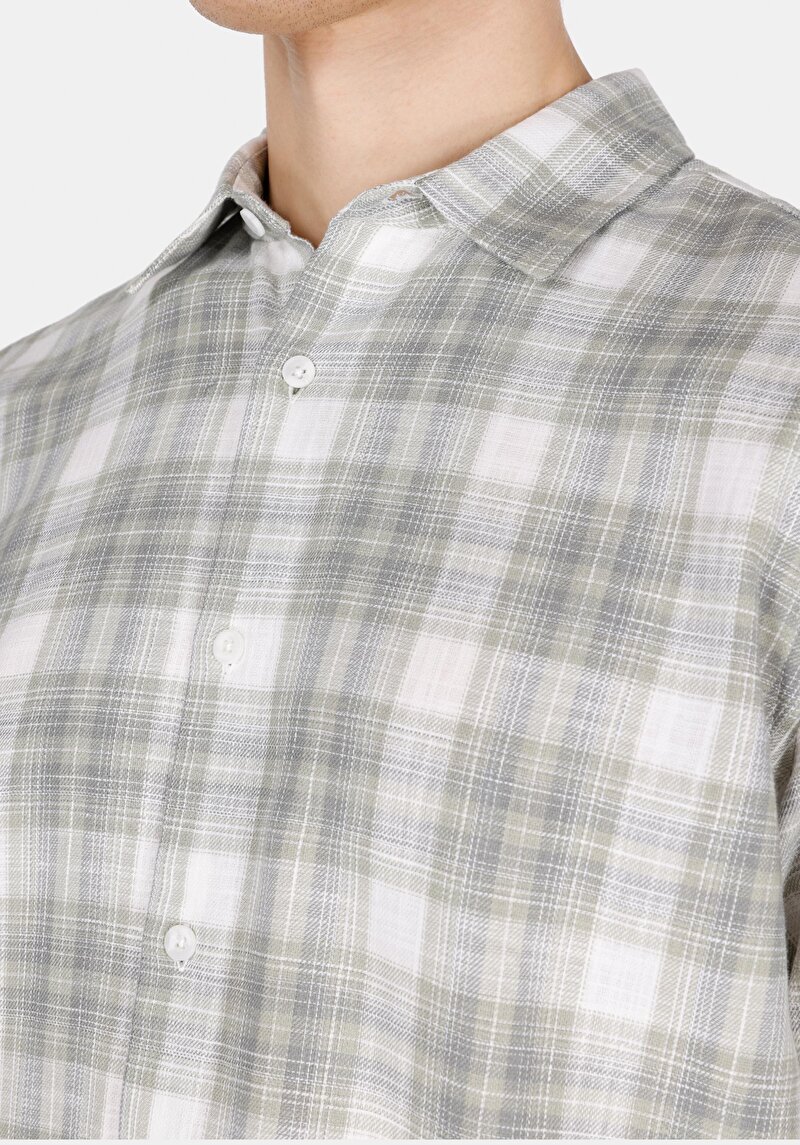 Зображення Сорочка З Довгим Рукавом Чоловіча Зелена Cl1072295