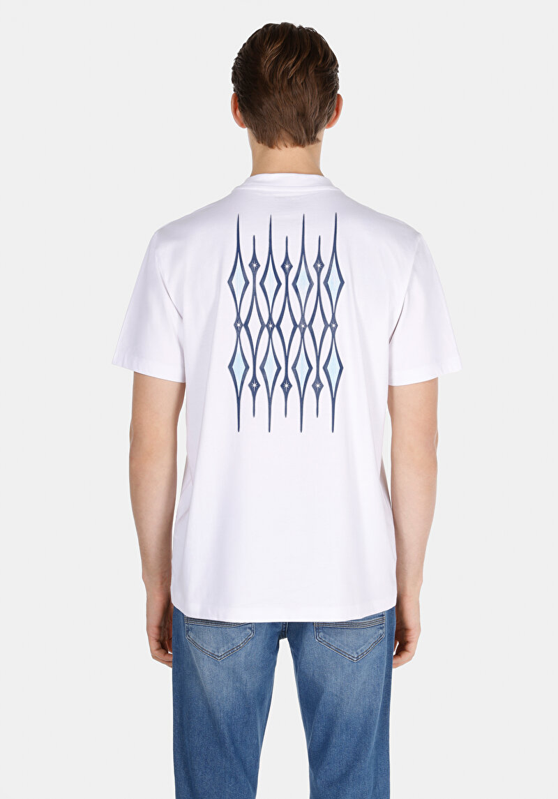 Показати інформацію про Футболка З Коротким Рукавом Чоловіча Біла  Cl1072399