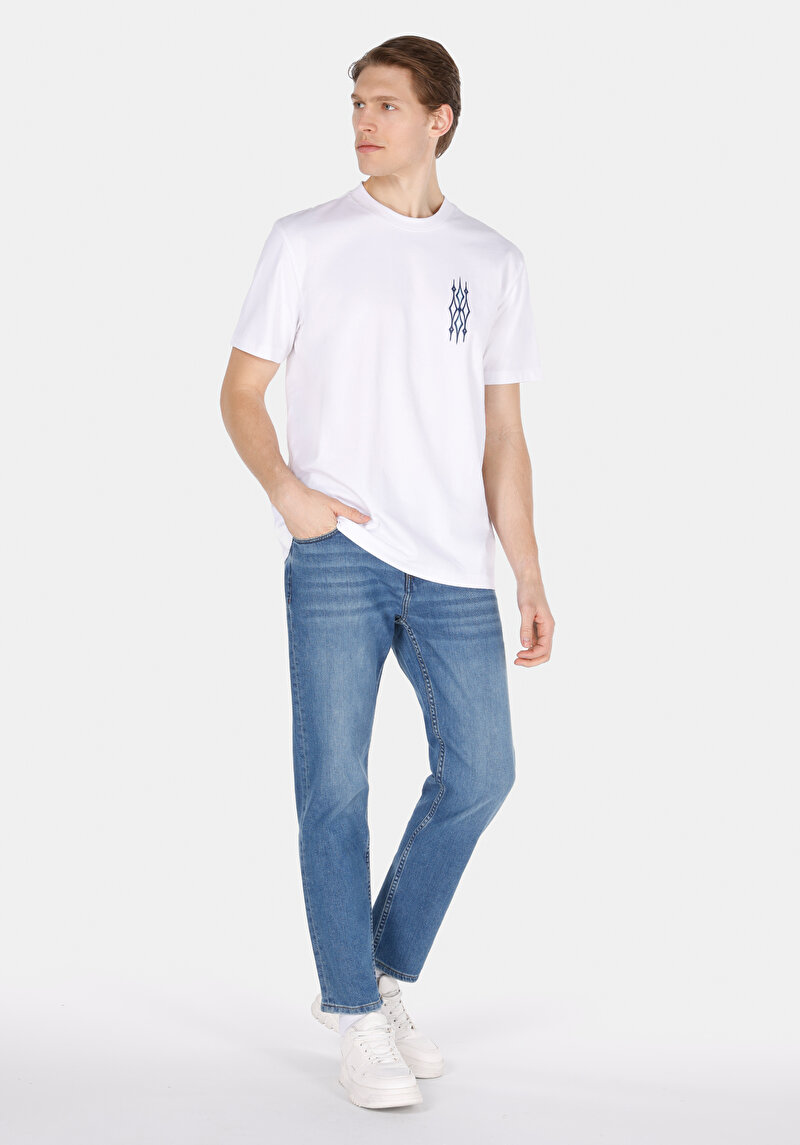 Показати інформацію про Футболка З Коротким Рукавом Чоловіча Біла  Cl1072399