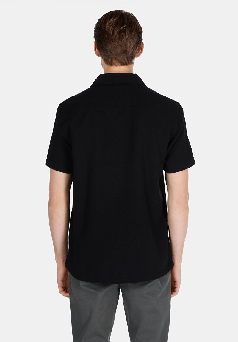 Зображення Сорочка З Коротким Рукавом Чоловіча Чорна Cl1072864