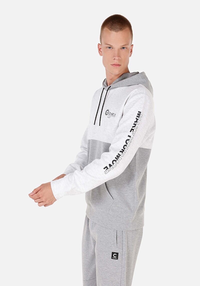 Показати інформацію про Толстовка Чоловіча Сіра  Cl1070125