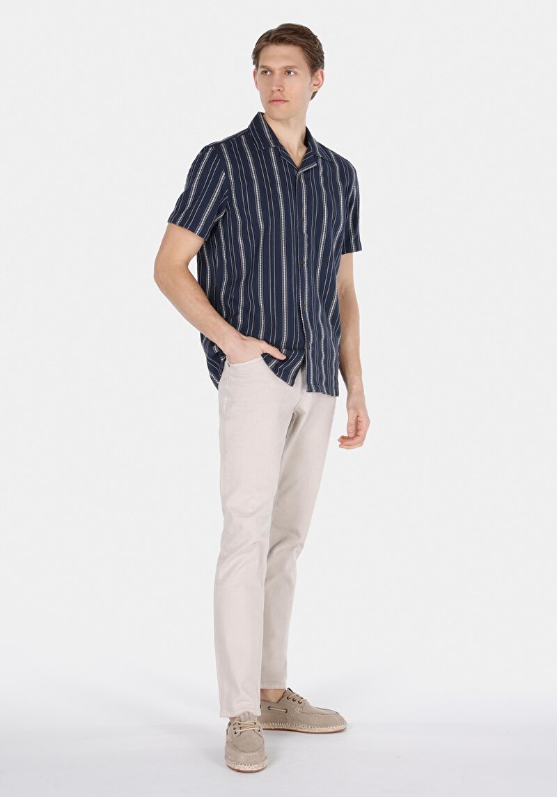 Зображення Сорочка З Коротким Рукавом Чоловіча Синя Cl1072877