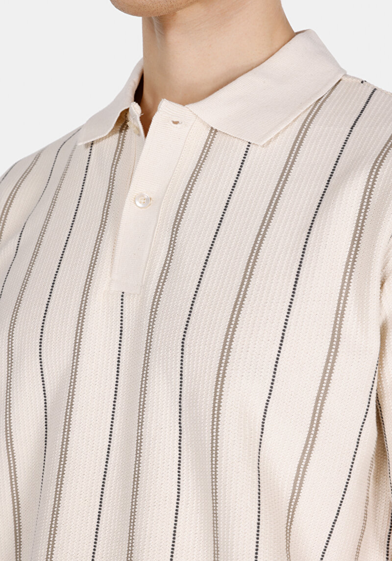 Показати інформацію про Поло З Коротким Рукавом Чоловіче Бежеве  Cl1073317