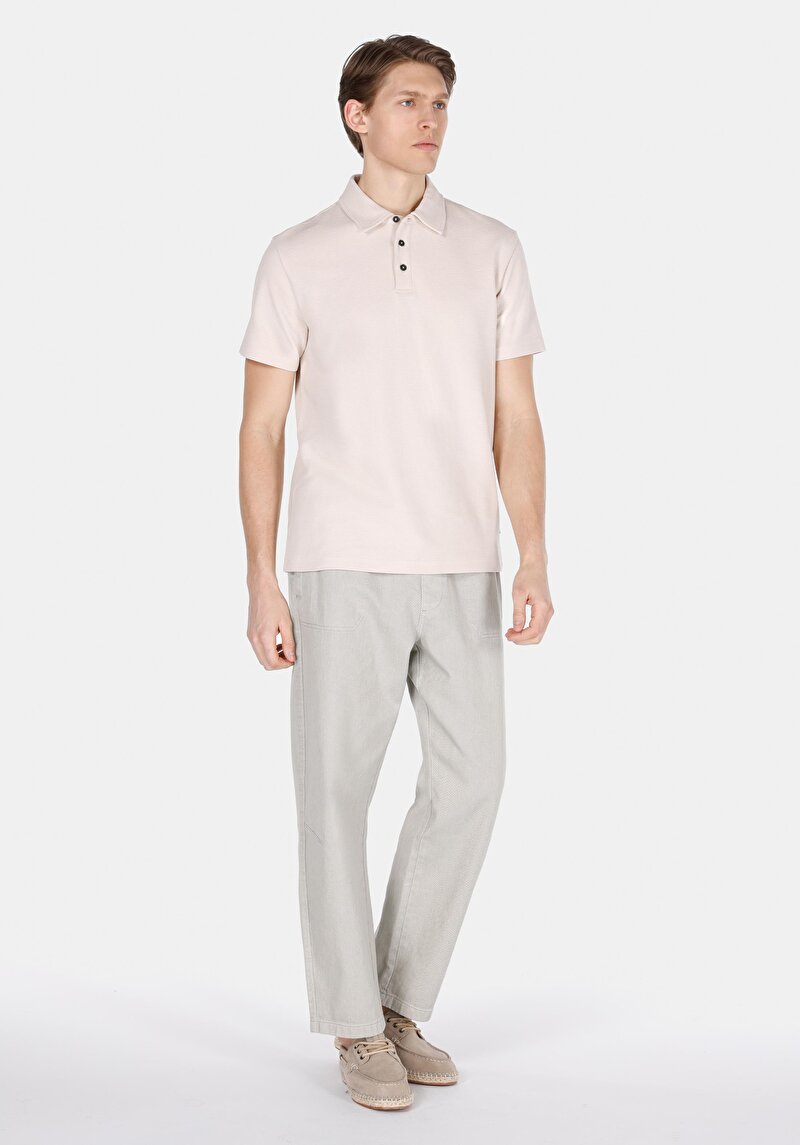 Показати інформацію про Поло З Коротким Рукавом Чоловіче Бежеве  Cl1073580