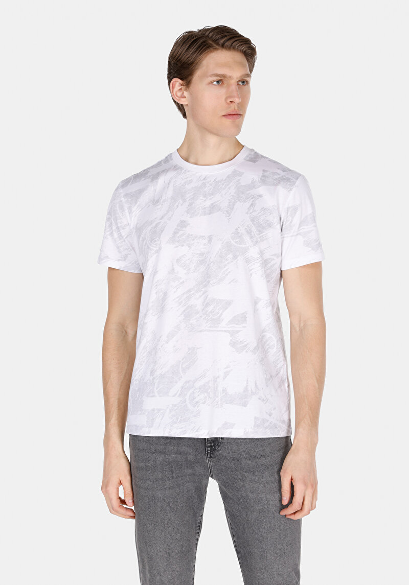 Зображення Футболка З Коротким Рукавом Чоловіча Біла  Cl1073601