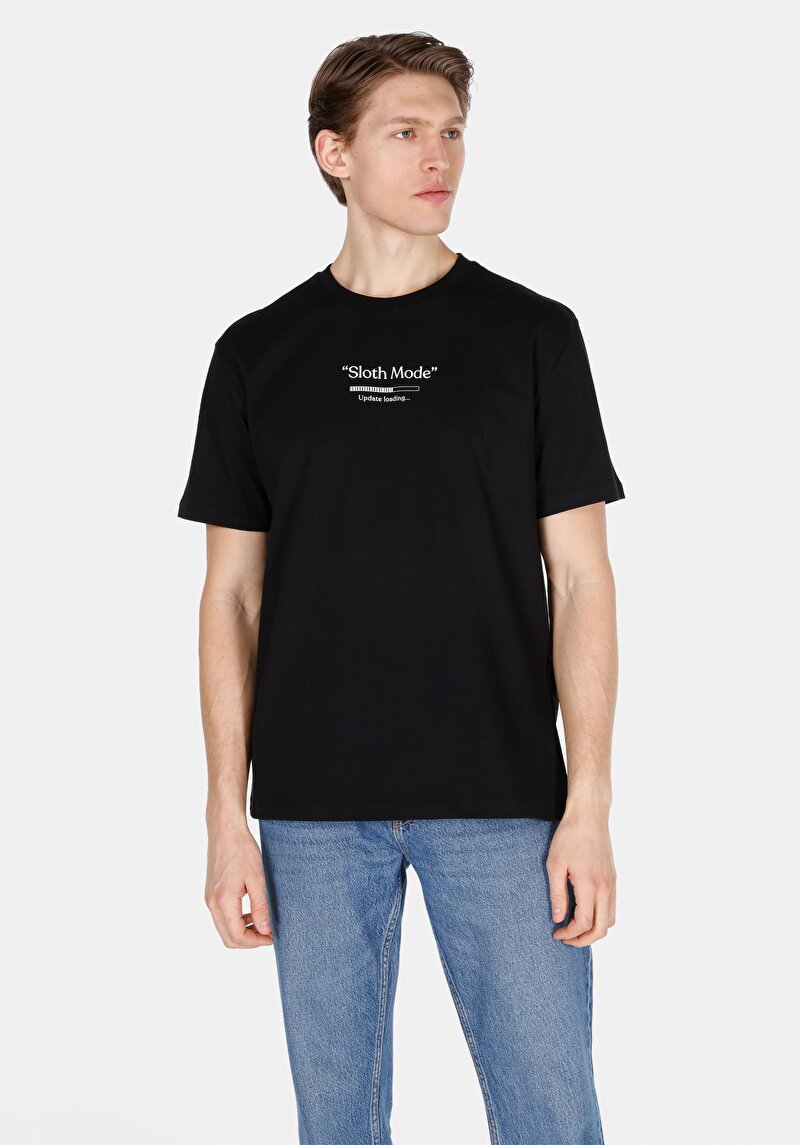 Зображення Футболка З Коротким Рукавом Чоловіча Чорна  Cl1073783