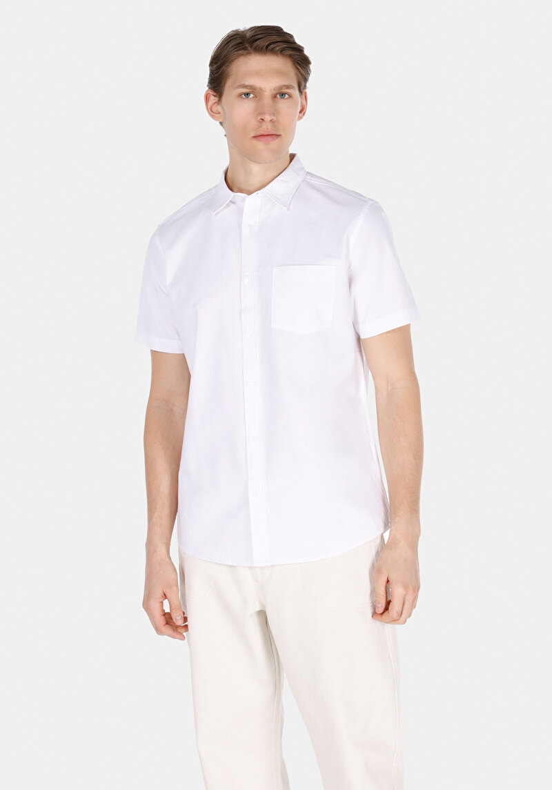 Зображення Сорочка З Коротким Рукавом Чоловіча Біла  Cl1073847