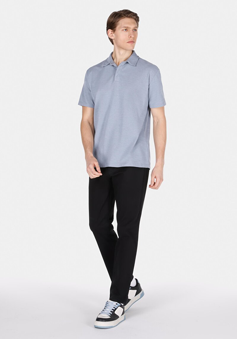 Показати інформацію про Поло З Коротким Рукавом Чоловіче Блакитне  Cl1073959