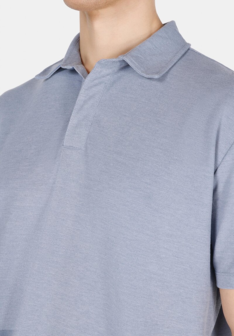 Показати інформацію про Поло З Коротким Рукавом Чоловіче Блакитне  Cl1073959