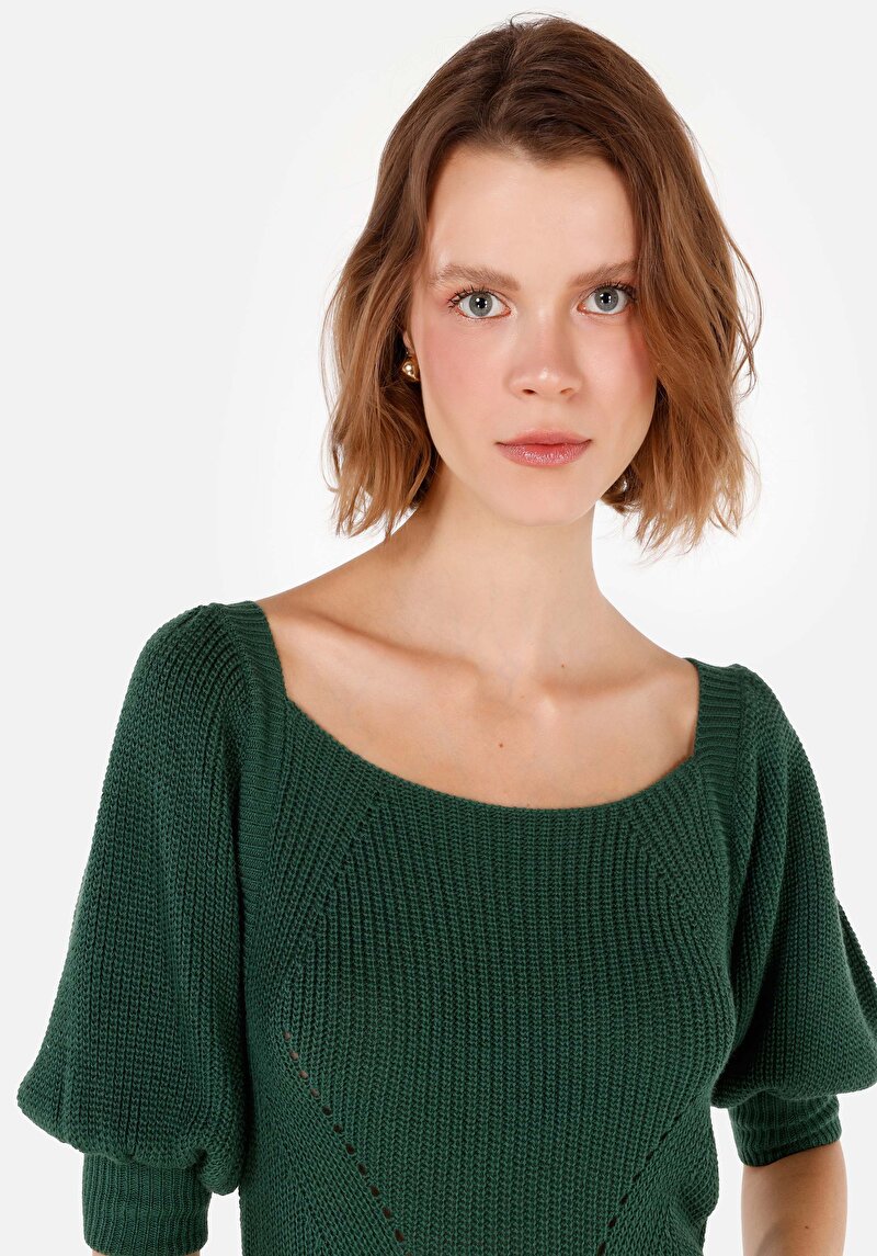 Показати інформацію про Светр Жіночий Зелений  Cl1070865