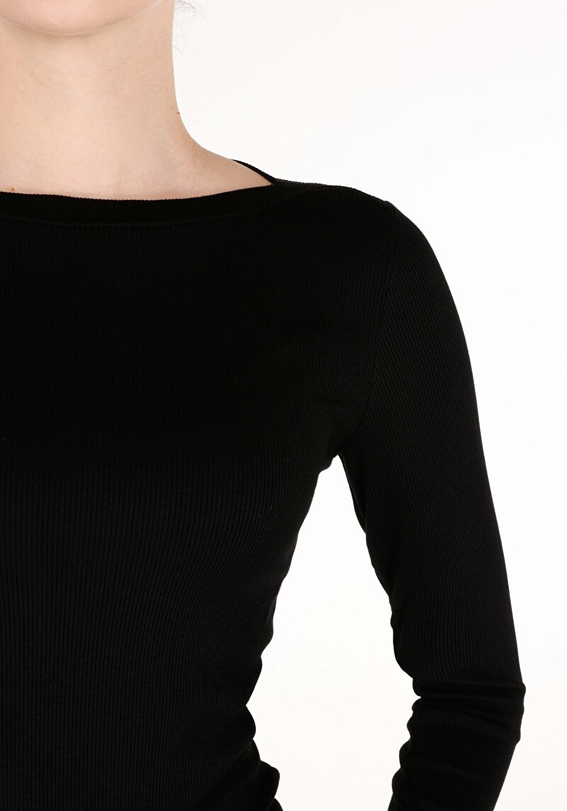 Показати інформацію про Футболка З Довгим Рукавом Жіноча Чорна  Cl1070957