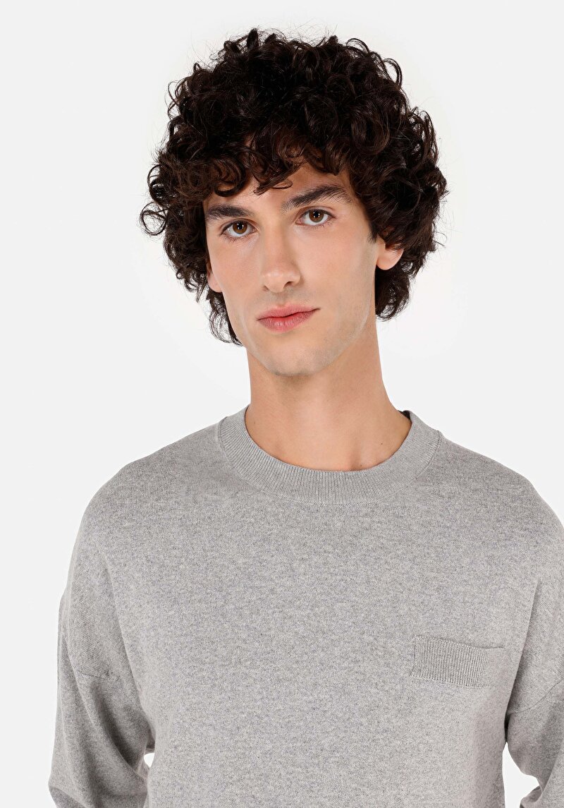 Показати інформацію про Светр Чоловічий Сірий  Cl1071055