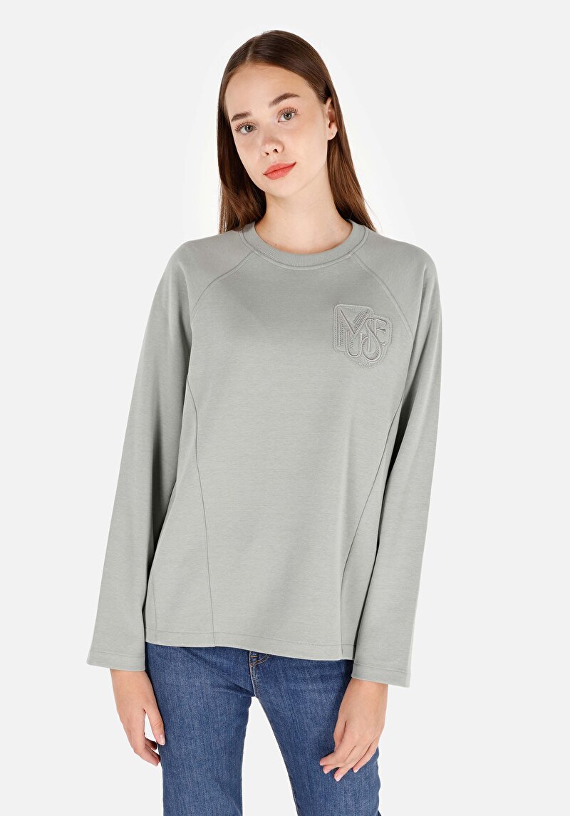 Зображення Футболка З Довгим Рукавом Жіноча Зелена  Cl1071101