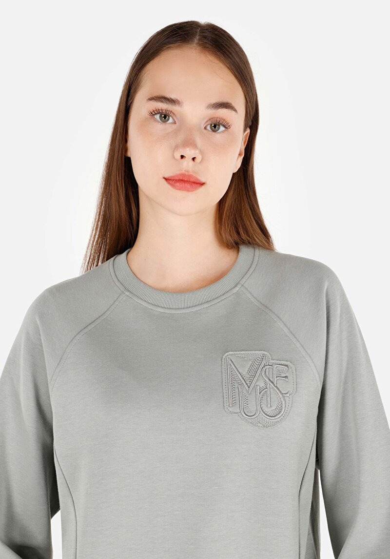 Зображення Футболка З Довгим Рукавом Жіноча Зелена  Cl1071101