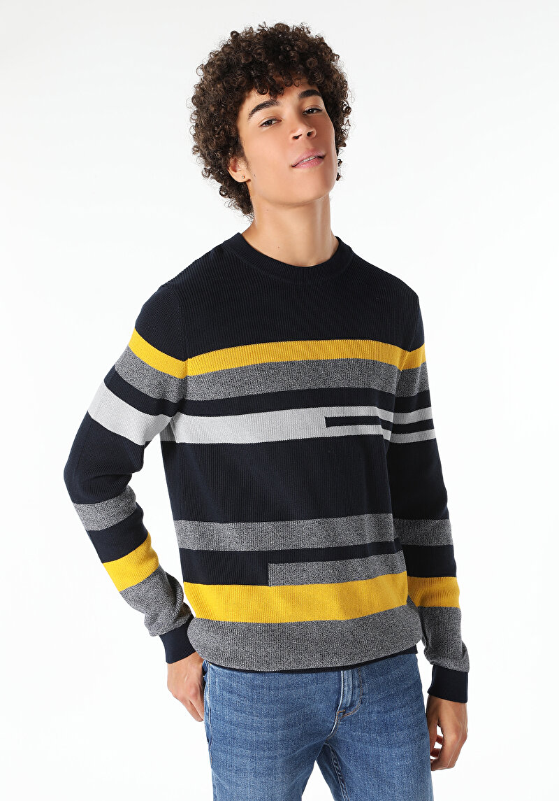 Показати інформацію про Светр Чоловічий Синій  Cl1060910