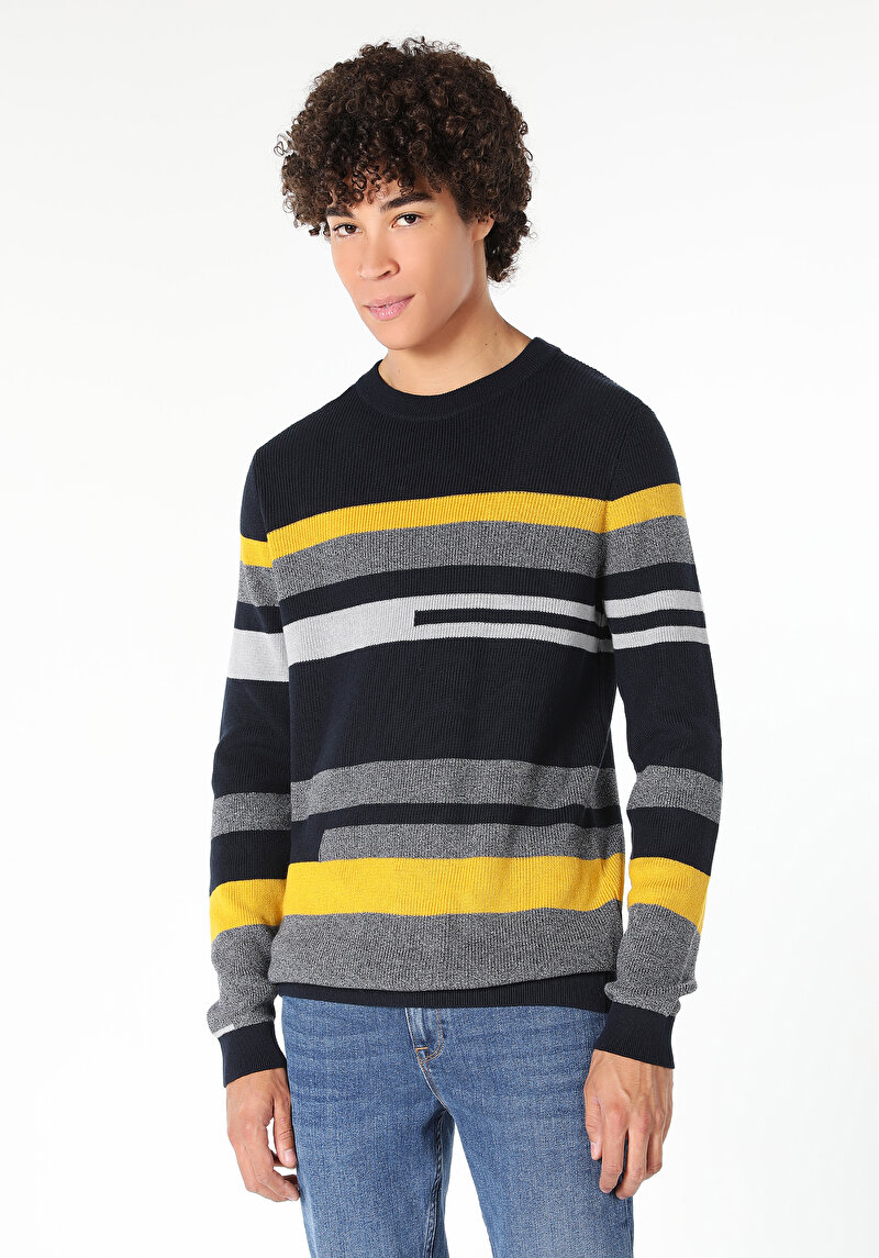 Показати інформацію про Светр Чоловічий Синій  Cl1060910