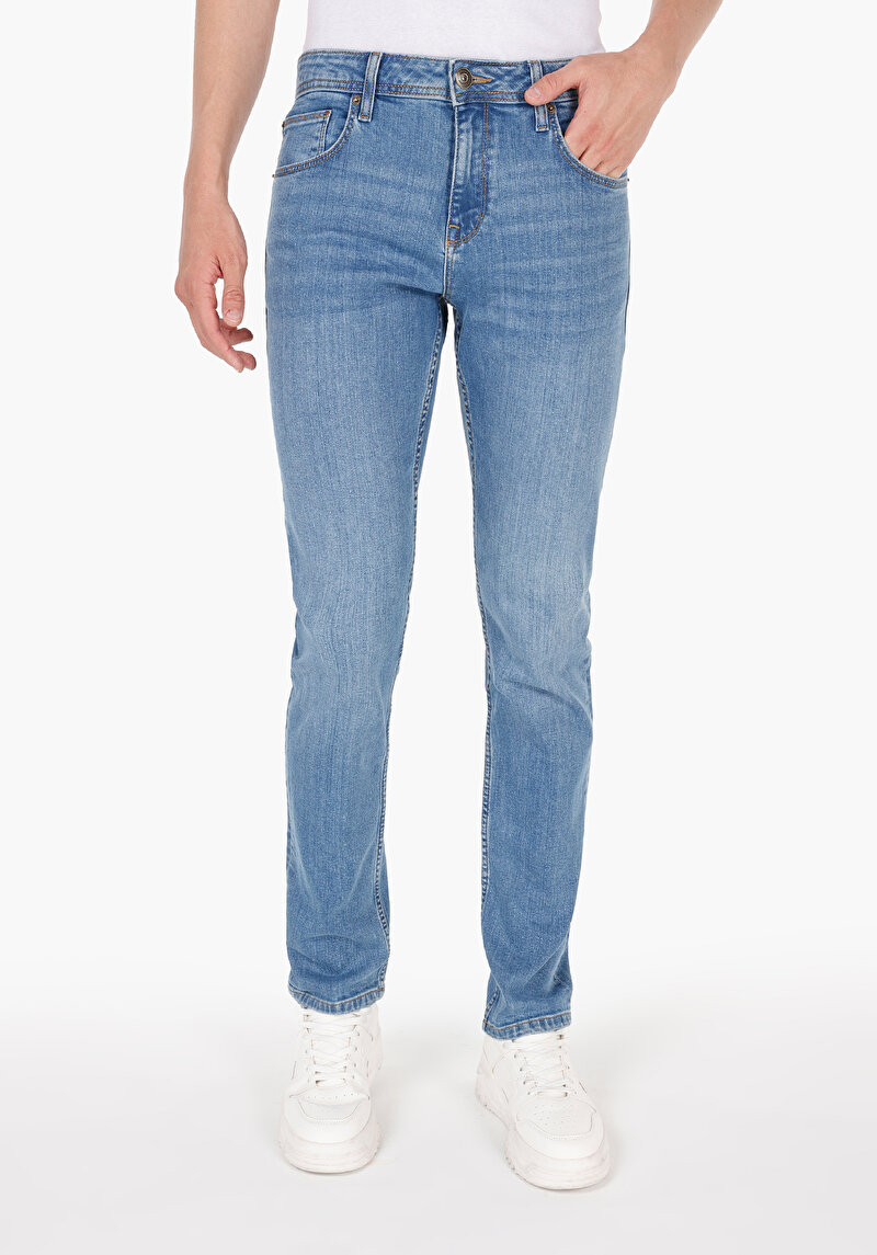 Показати інформацію про 044 Karl Джинси Чоловічі Блакитні Прямого Крою Cl1071252