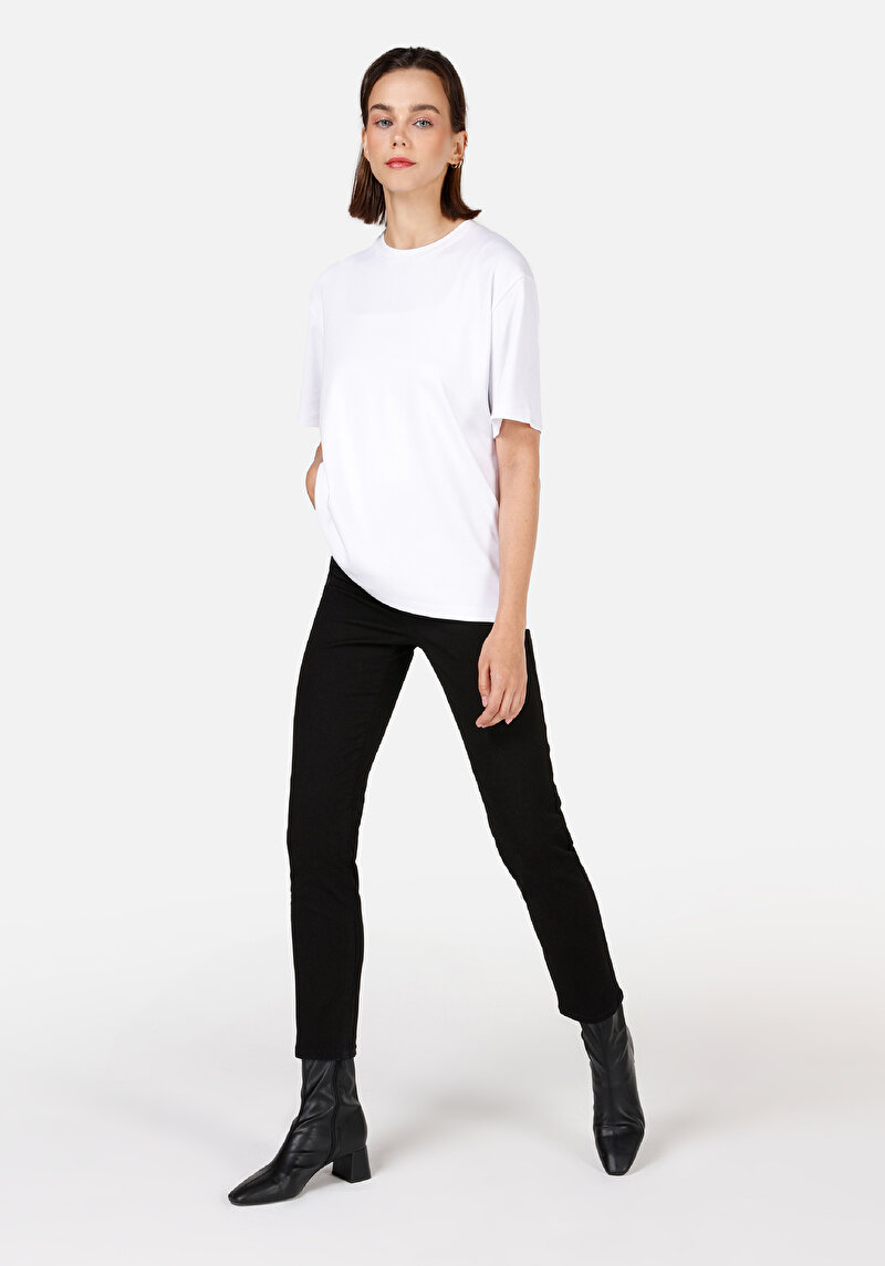 Показати інформацію про 703 Carla Джинси Жіночі Чорні Вузького Крою Cl1071317