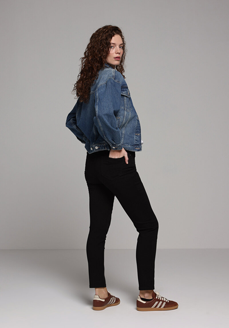 Зображення 703 Carla Джинси Жіночі Чорні Вузького Крою Cl1071317