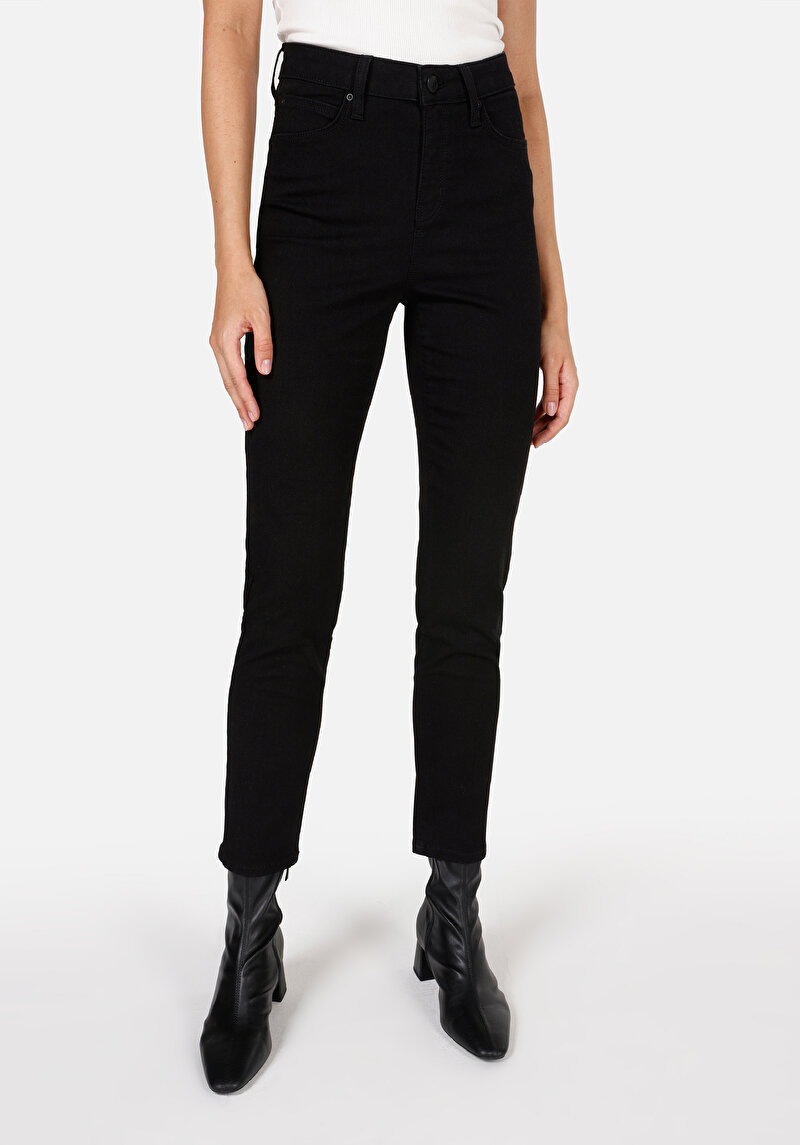 Показати інформацію про 703 Carla Джинси Жіночі Чорні Вузького Крою Cl1071317