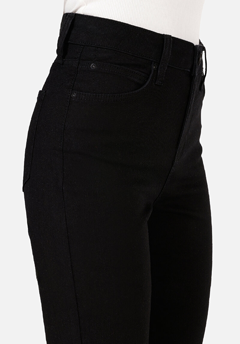 Показати інформацію про 703 Carla Джинси Жіночі Чорні Вузького Крою Cl1071317