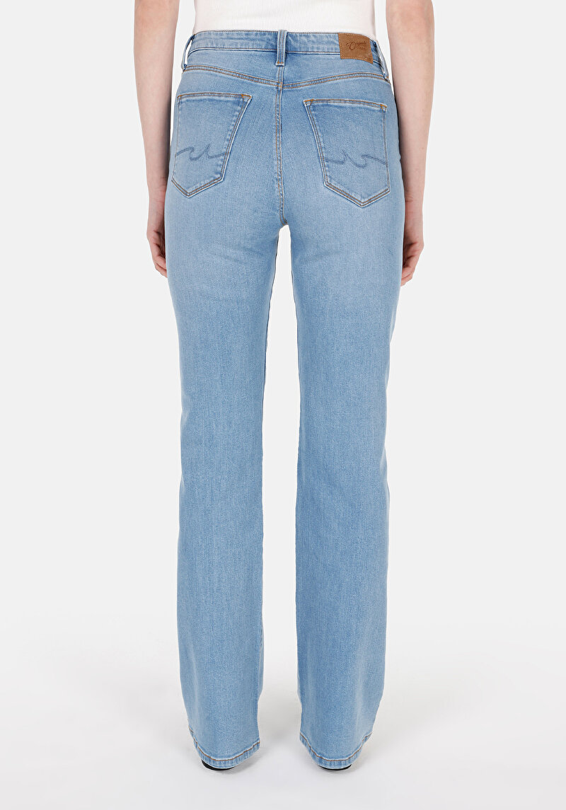 Зображення 791 Monica Джинси Жіночі Блакитні Класичного Крою Cl1071324