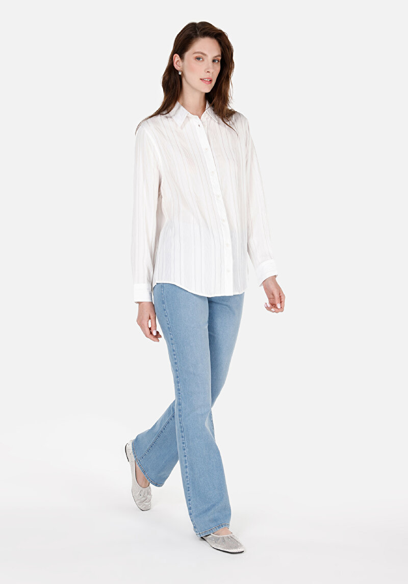 Показати інформацію про 791 Monica Джинси Жіночі Блакитні Класичного Крою Cl1071324