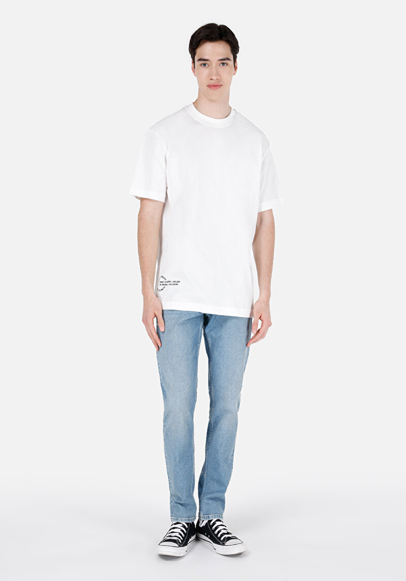 Показати інформацію про Футболка З Коротким Рукавом Чоловіча Біла  Cl1071741