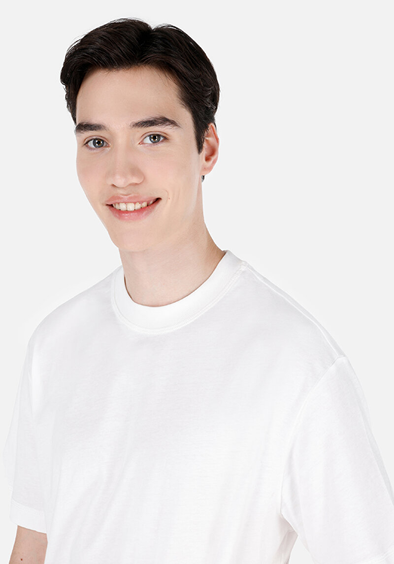 Показати інформацію про Футболка З Коротким Рукавом Чоловіча Біла  Cl1071741