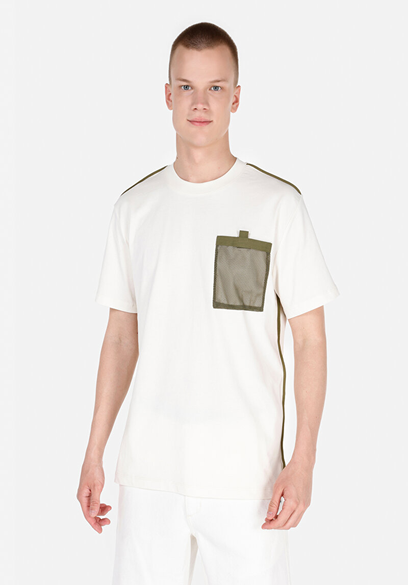 Зображення Футболка З Коротким Рукавом Чоловіча Бежева  Cl1071742