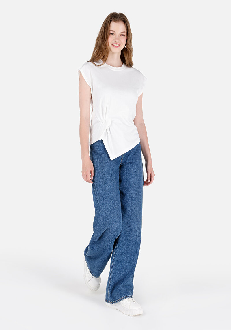 Показати інформацію про Футболка З Коротким Рукавом Жіноча Біла  Cl1071941