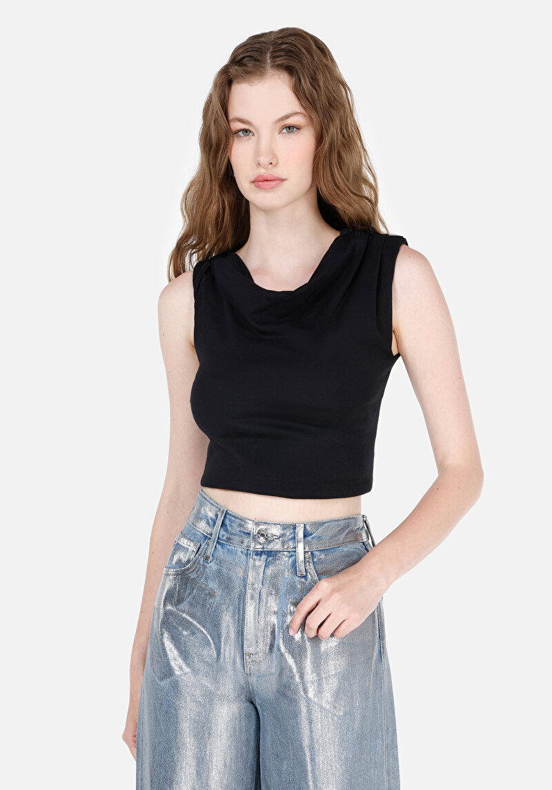 Зображення Футболка З Коротким Рукавом Жіноча Чорна  Cl1071942