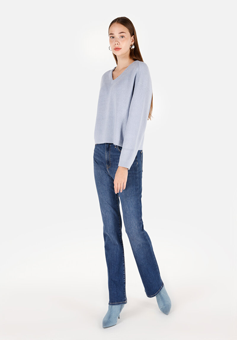 Показати інформацію про Светр Жіночий Блакитний  Cl1072363