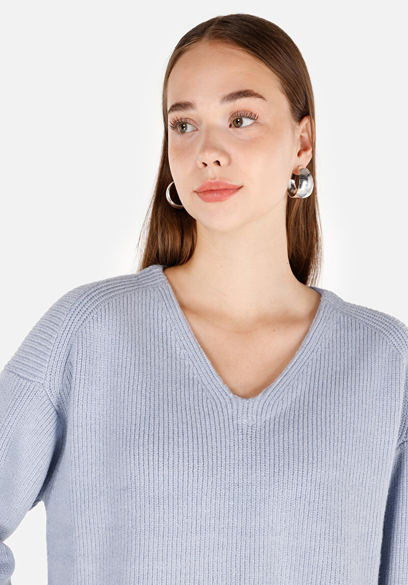 Показати інформацію про Светр Жіночий Блакитний  Cl1072363