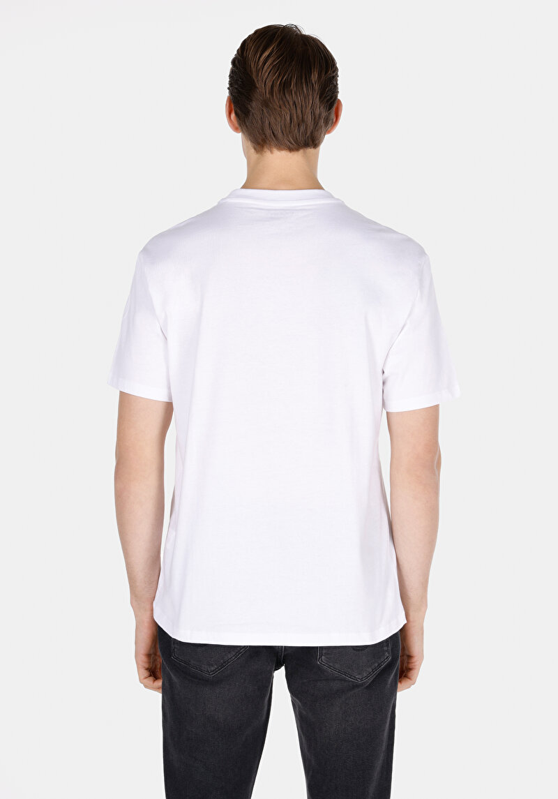 Показати інформацію про Футболка З Коротким Рукавом Чоловіча Біла  Cl1073786