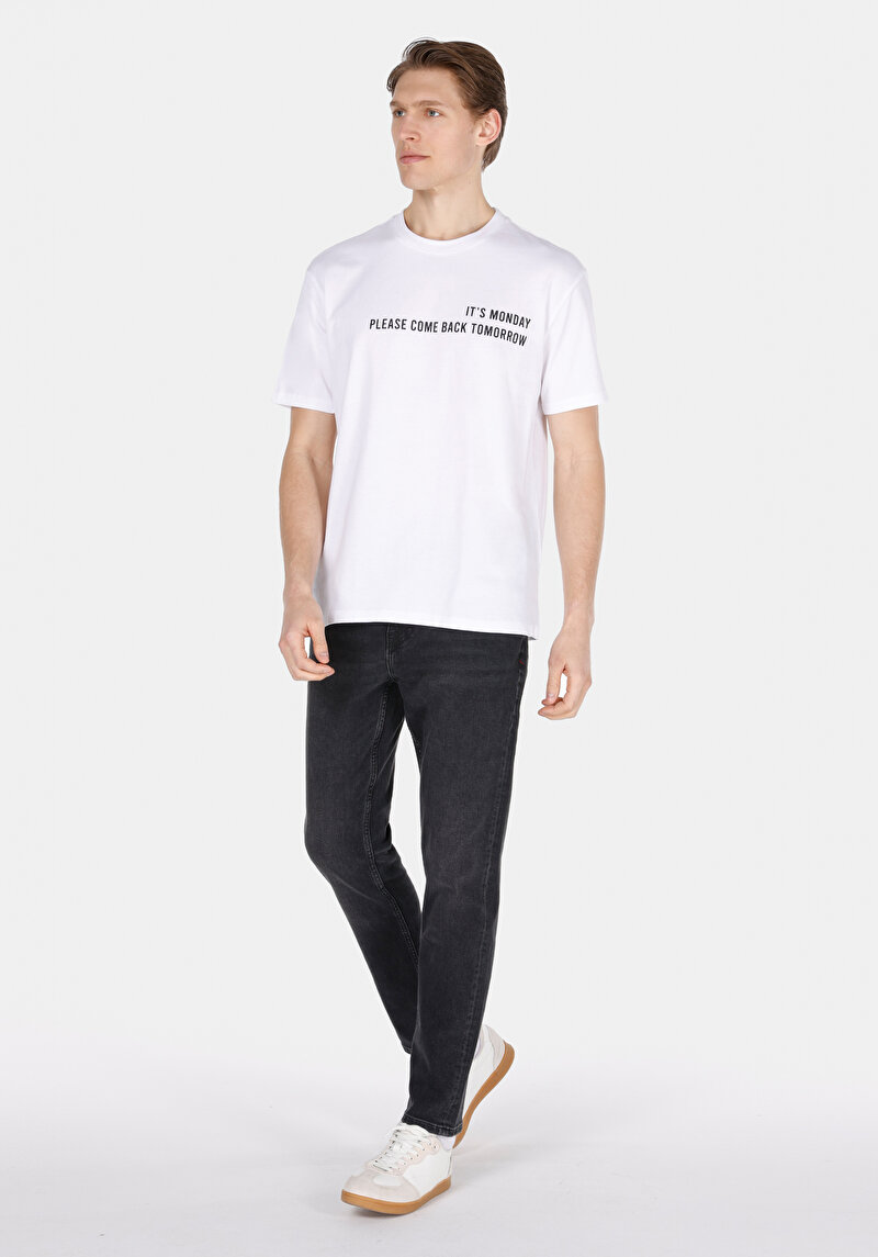 Показати інформацію про Футболка З Коротким Рукавом Чоловіча Біла  Cl1073786