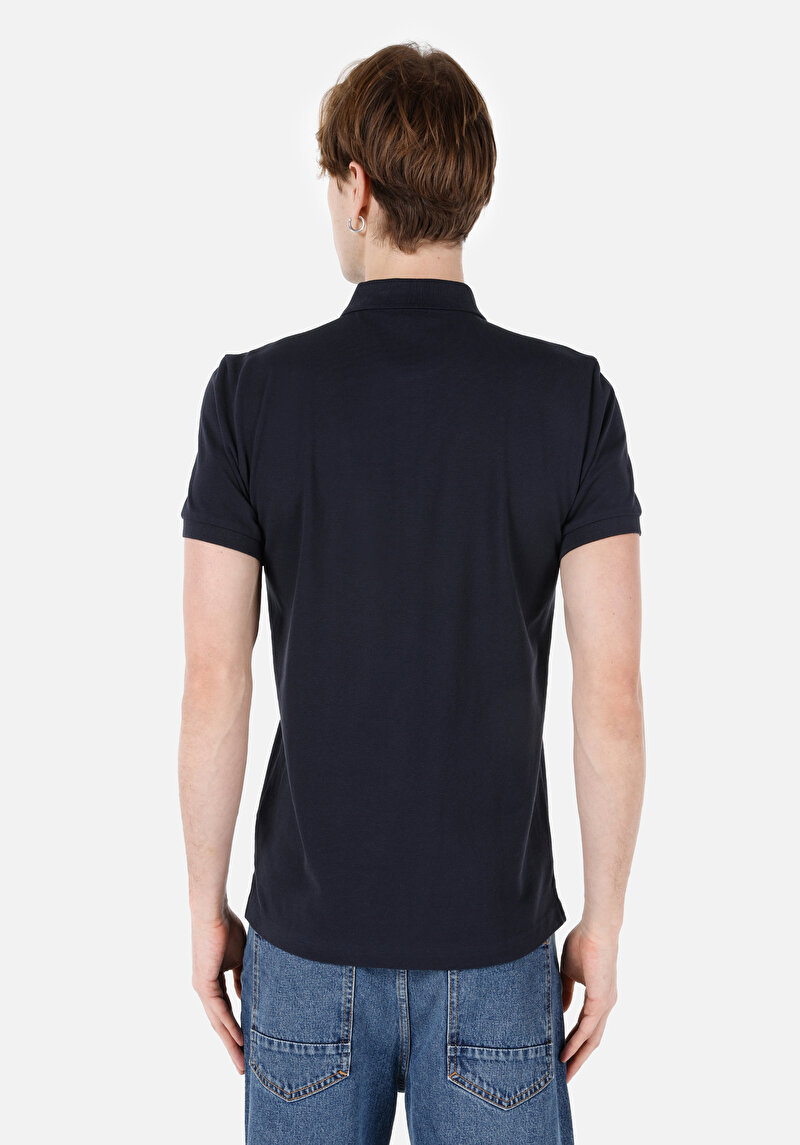 Показати інформацію про Поло З Коротким Рукавом Чоловіче Синє  Cltkttshm0766200